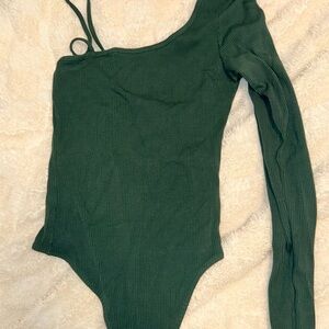 American Eagle Outfitters Forest Green Kids Bodysuit